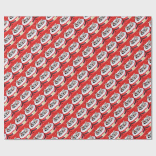 3 Kleine helikopters van de Kittens Santa Cadeaupapier (Vlak)