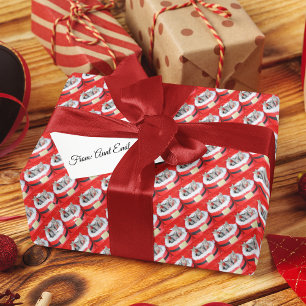 3 Kleine helikopters van de Kittens Santa Cadeaupapier