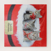 3 Kleine helikopters van de Kittens Santa Legpuzzel (Horizontaal)