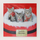 3 Kleine helikopters van de Kittens Santa Legpuzzel (Verticaal)