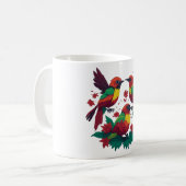3 kleine Reggae vogels Koffiemok (Voorkant links)