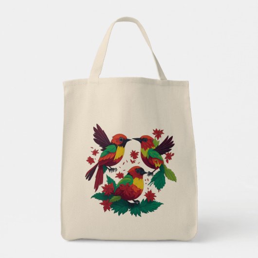 3 kleine Reggae vogels Tote Bag (Achterkant)