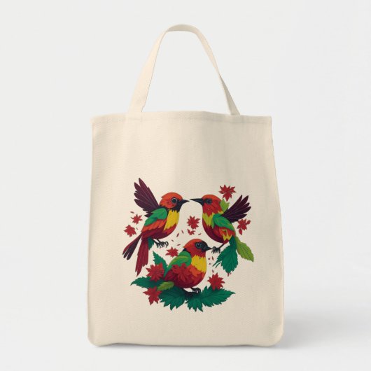 3 kleine Reggae vogels Tote Bag (Voorkant)