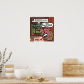 3 Kleine Sociale Media Slimme Varkens Grappig Poster (Keuken)