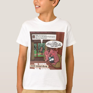 3 Kleine Sociale Media Slimme Varkens T-shirt