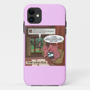 3 Kleine Varkens met Sociale Media Vaardigheden iP iPhone 11 Hoesje