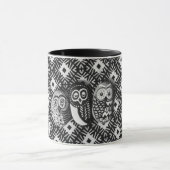 3 kleine vogelkoffie-mok mok (Midden)