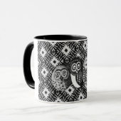 3 kleine vogelkoffie-mok mok (Voorkant links)