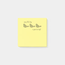 3 Kleine vogels Post-it notities