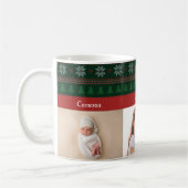 3 Kleinkinderen Fotocollage Schattigee Kerstboom Koffiemok (Links)