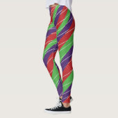 3 Kleur Kerststok Leggings (Links)