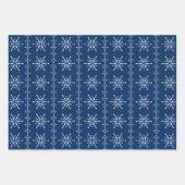 3 kleuren patroon met sneeuwvlokken voor kerstmis inpakpapier vel (Voorkant 3)