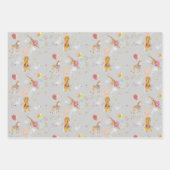 3-kleuren Savanna Flat Wrapping Paper 3 vellen (Voorkant 3)