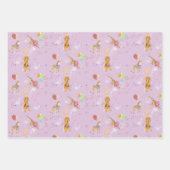 3-kleuren Savanna Flat Wrapping Paper 3 vellen (Voorkant)