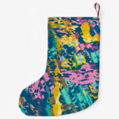 3 kleuren textuur kleine kerstsok (Achterkant)