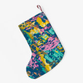 3 kleuren textuur kleine kerstsok (Achterkant (Hangend))