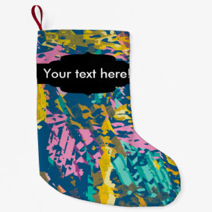 3 kleuren textuur kleine kerstsok