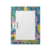 3 kleuren textuur notitieblok (Linkerzijde)