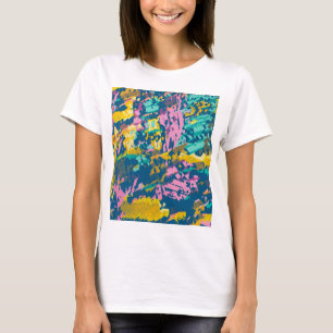 3 kleuren textuur t-shirt