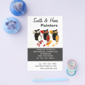 3 Kleuren Verf Bucket House Verf schilderen Flyer (Enkel)