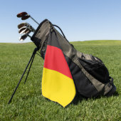 3 kleurencombinatie, vlag golfhanddoek (Groen)