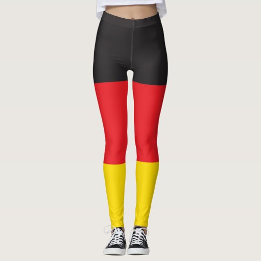 3 kleurencombinatie, vlag leggings (Voorkant)