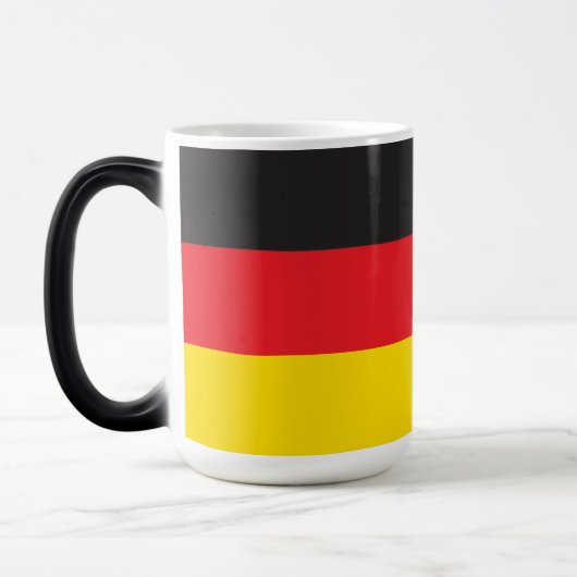 3 kleurencombinatie, vlag magische mok (Links)