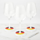 3 kleurencombinatie, vlag wijnglaslabel (Set)
