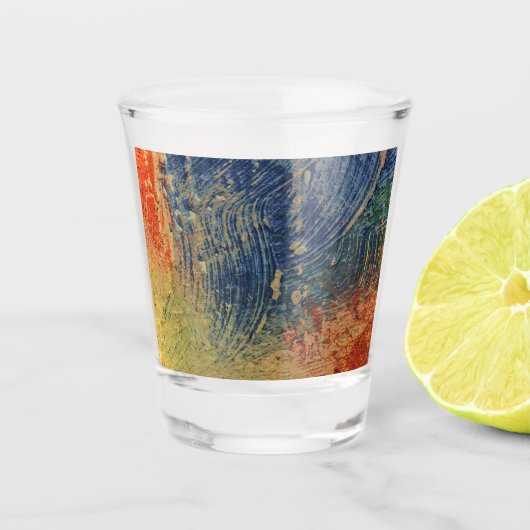 3 kleurenverf shot glas (Voorkant)