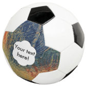 3 kleurenverf voetbal (Drie kwart)