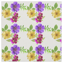 3 Kleurige Bloemen Stof