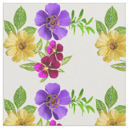 3 Kleurige Bloemen Stof