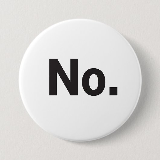 3" Knop: Nee. Ronde Button 7,6 Cm (Voorkant)