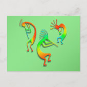 3 Kokopelli #110 Briefkaart (Voorkant)