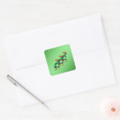 3 Kokopelli #29 Vierkante Sticker (Envelop)