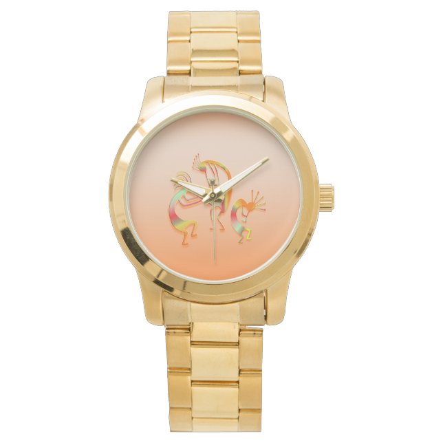 3 Kokopelli #51 Horloge (Voorkant)