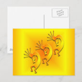 3 Kokopelli #89 Briefkaart (Voorkant / Achterkant)