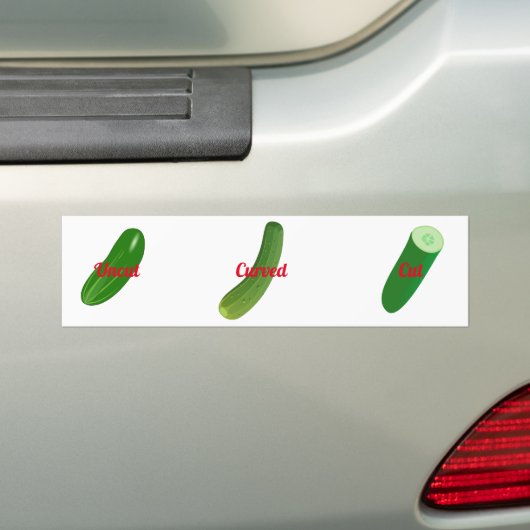 3 Komkommers Thunder_Cove Bumpersticker (Op auto)