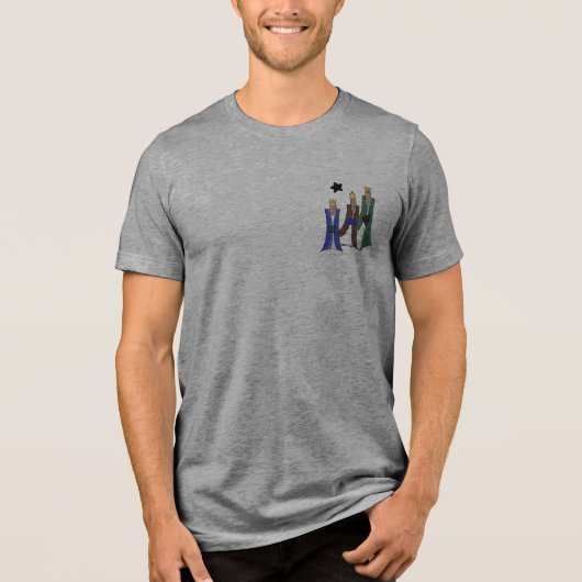 3 Koningen Tri-Blend Shirt (Voorkant)