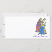 3 koningen, Vrolijke Kerstmis! Feestdagenkaart (Voorkant)