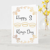 3 koningendag kaart (Gele Bloem)