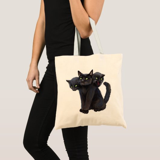 3 kopje kat tote bag (Voorkant (product))