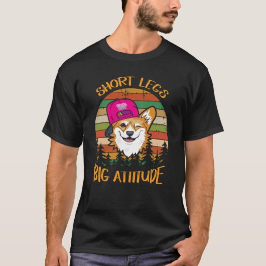 3 Korte Benen Grote Attitude T-shirt (Voorkant)