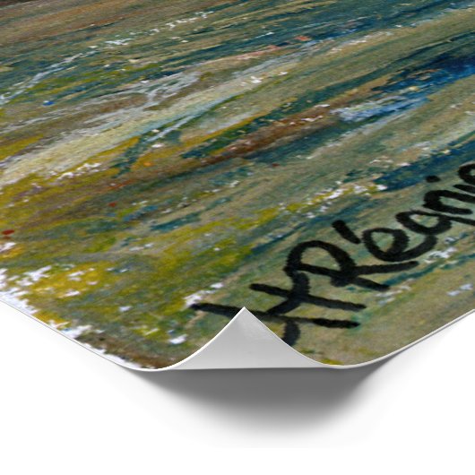 3 kruisen: "Vandaag ben je bij me in het Paradijs" Poster (Hoek)