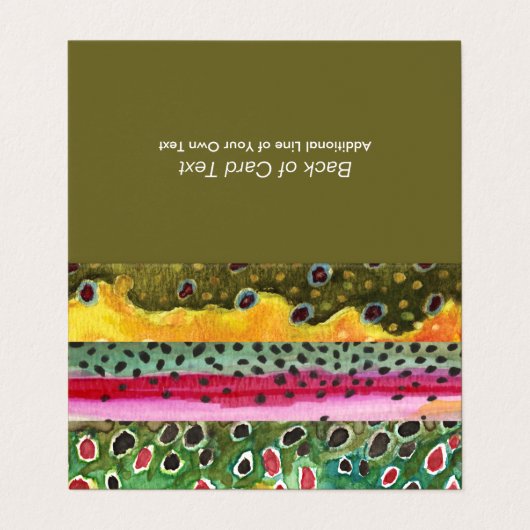 3 Kunst voor forelhuiden - Vliegvisserij Visitekaartje (Buitenkant ongevouwen)