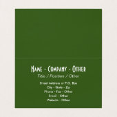 3 Kunst voor forelhuiden - Vliegvisserij Visitekaartje (Binnenkant ongevouwen)