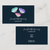 3 Kute Colorful Pastel Waterverf Butterflies Visitekaartje (Voorkant / Achterkant)