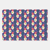 3 🎾 Kute kerstdwergen met tennisbal Inpakpapier Vel (Voorkant)