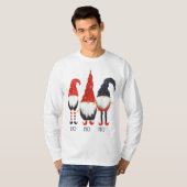 3 Kute kerstkleppen, Ho Ho Ho T-shirt (Voorkant volledig)