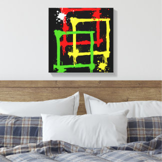 3 kwadraat canvas afdruk